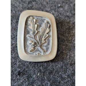 Rune Tennesmed Sweden Pewter Brooch Vintage Handmade Scandinavian Jewelry,